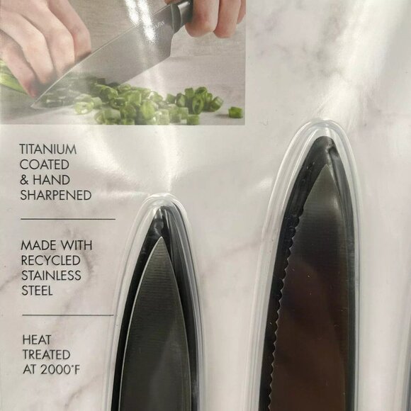 GreenPan 3pc Titanium Starter Cutlery Set Eco-Friendly Heat Treated Slip-Resist - Picture 11 of 12